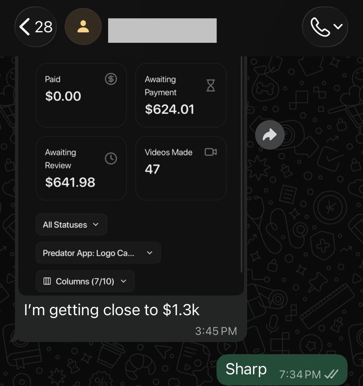 Student earning proof 4